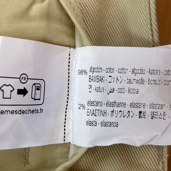 Zara High-Waist Pocket Detail Straight Leg Twill Pants - Picture 14 of 15